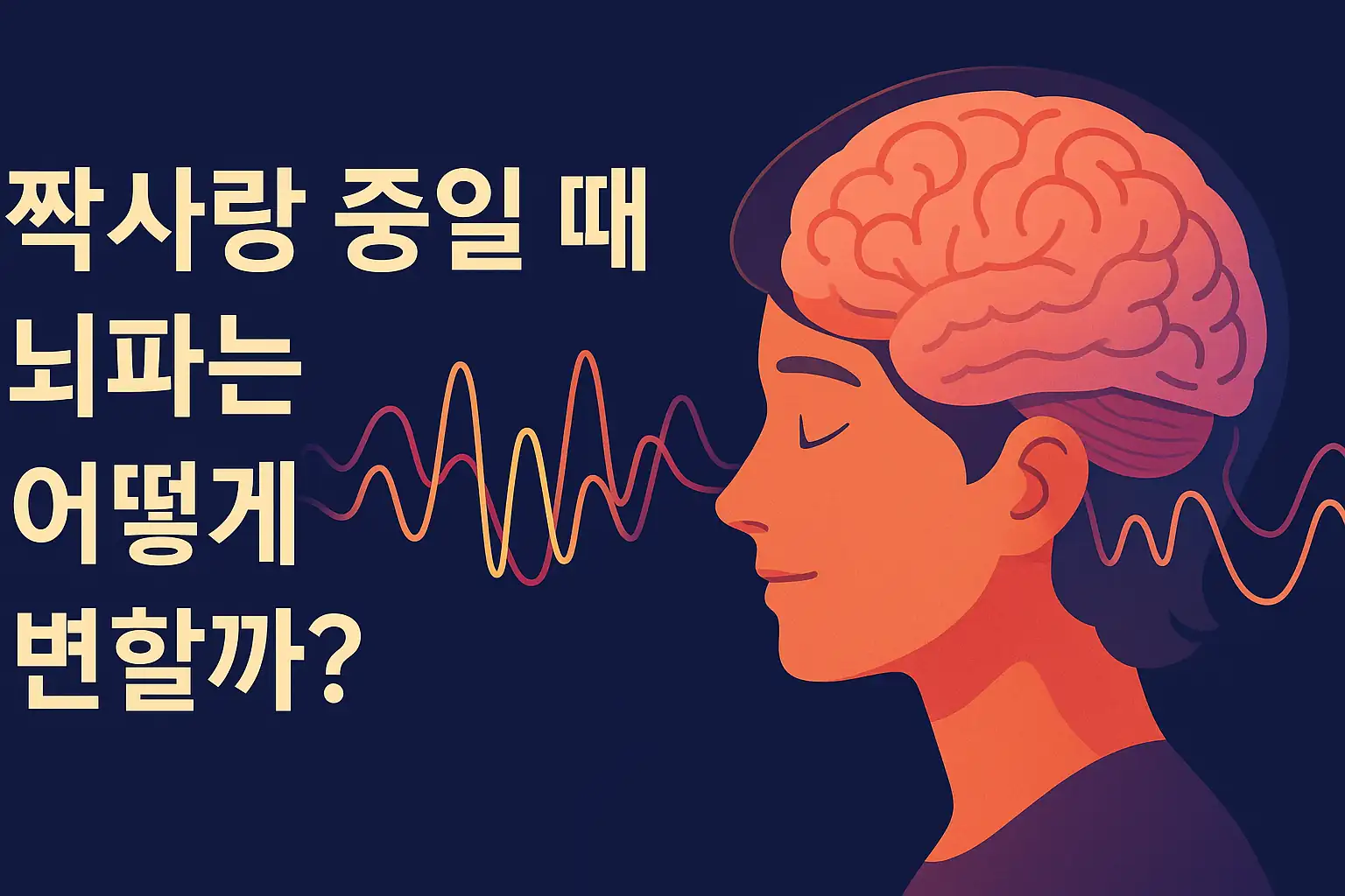 짝사랑 중일 때 뇌파는 어떻게 변할까?