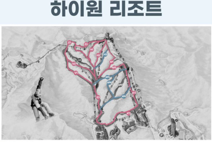 X5 시즌패스 스키시즌권 운영슬로프 정보