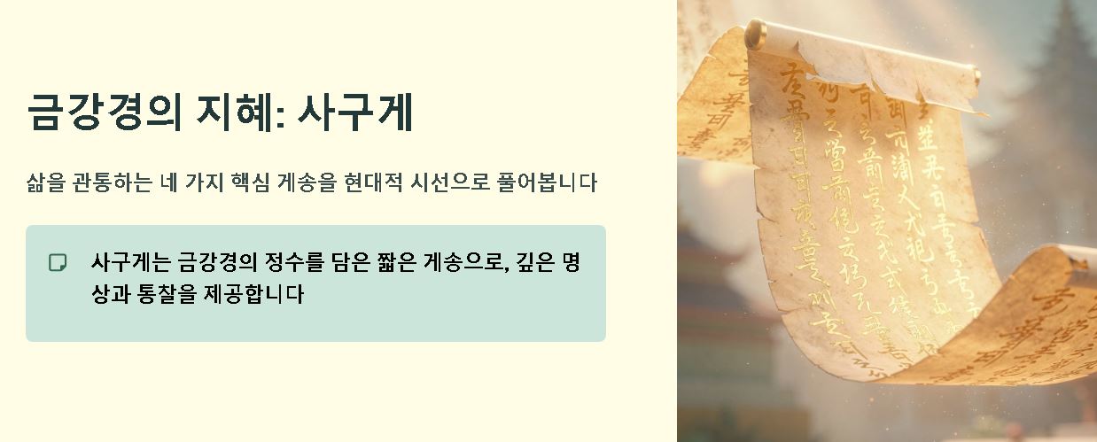 금강경 원문과 해석