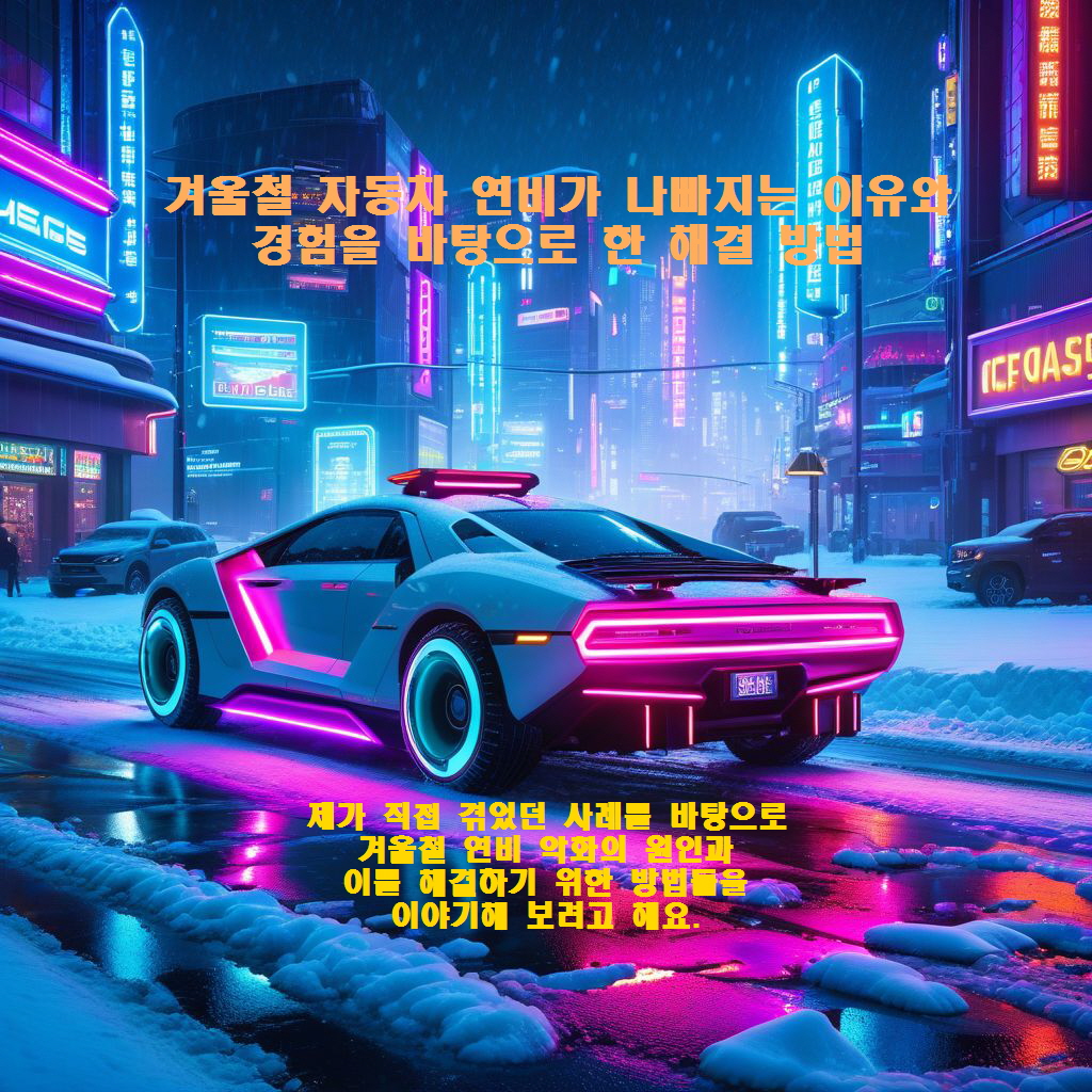 겨울철 자동차 연비가 나빠지는 이유와 경험을 바탕으로 한 해결 방법