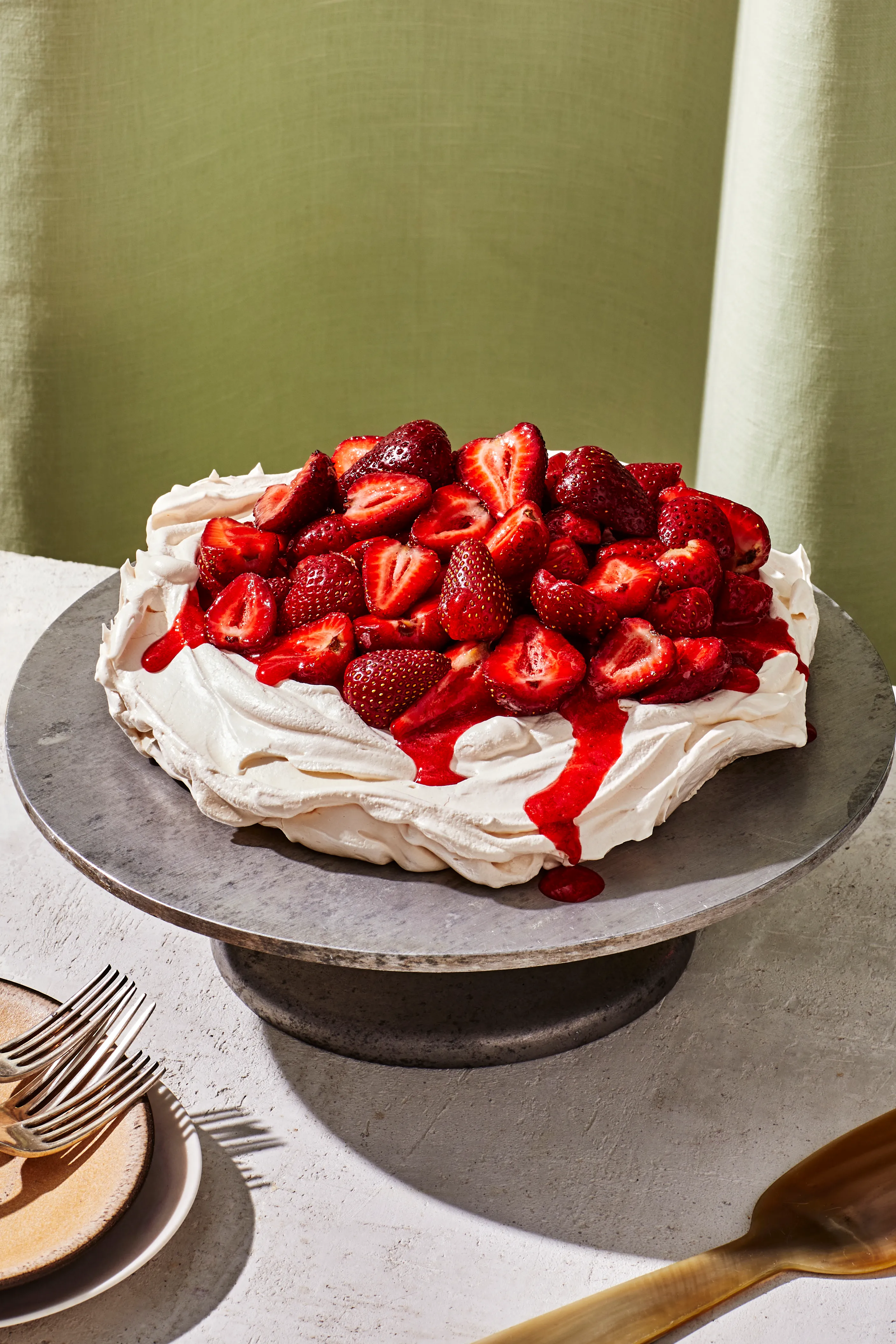 딸기 파블로바 모습