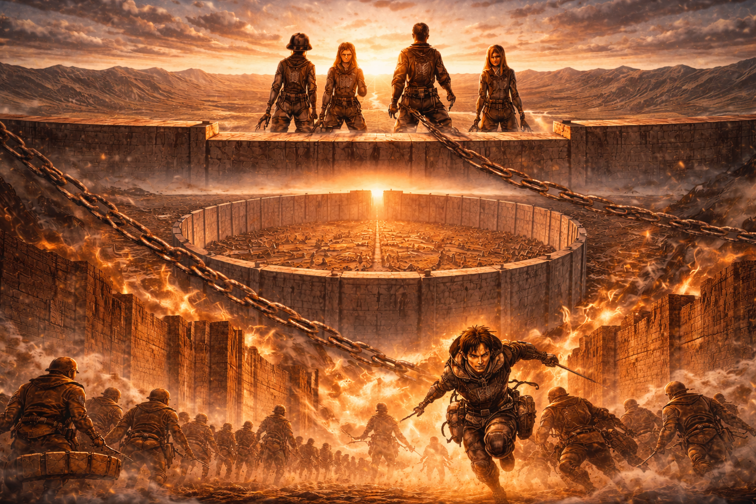 진격의 거인에서 벽의 상징