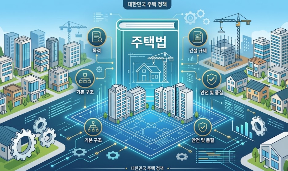 주택법의 목적과 주택 건설 규제의 기본 구조 설명