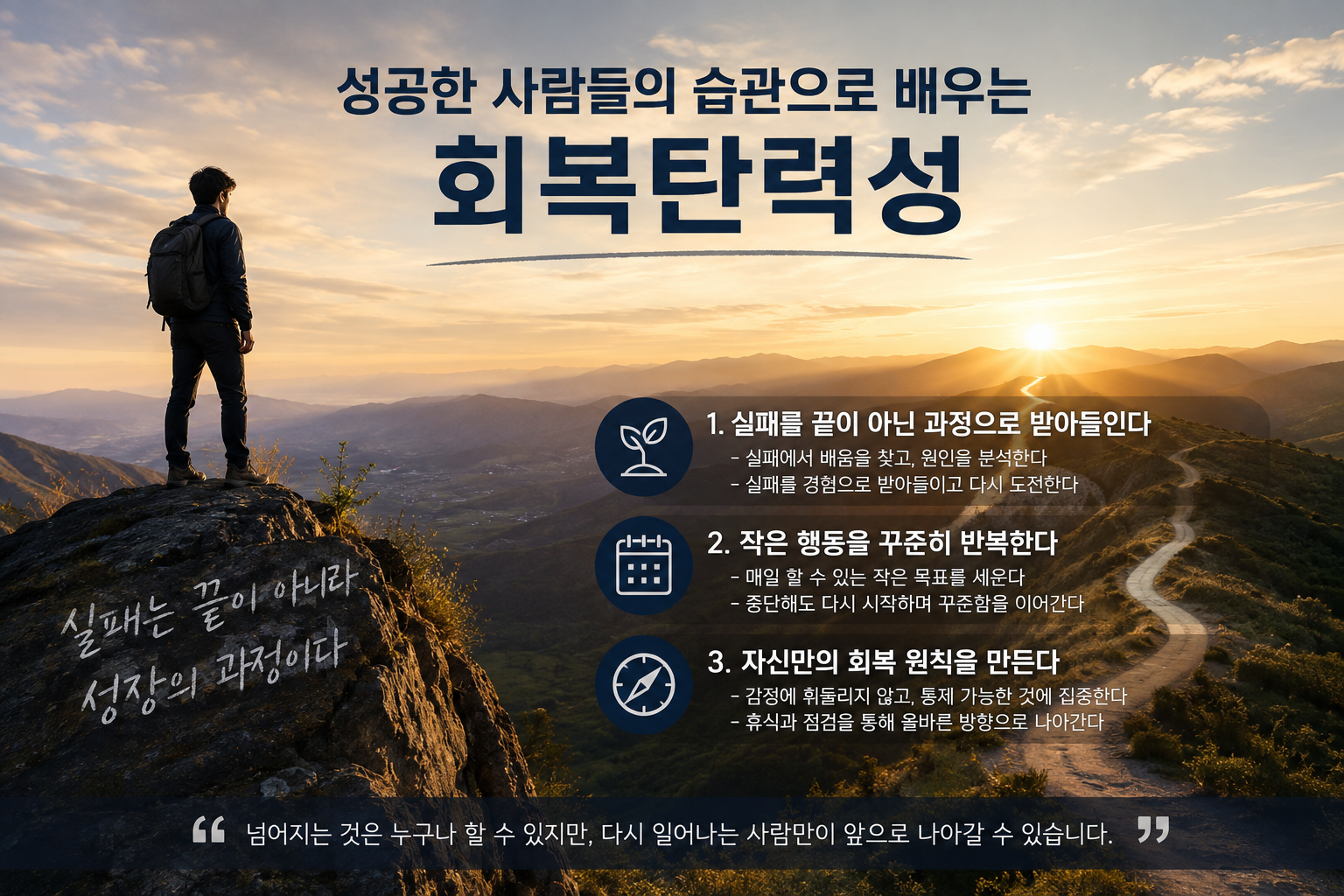 성공한 사람들의 습관으로 배우는 회복탄력성