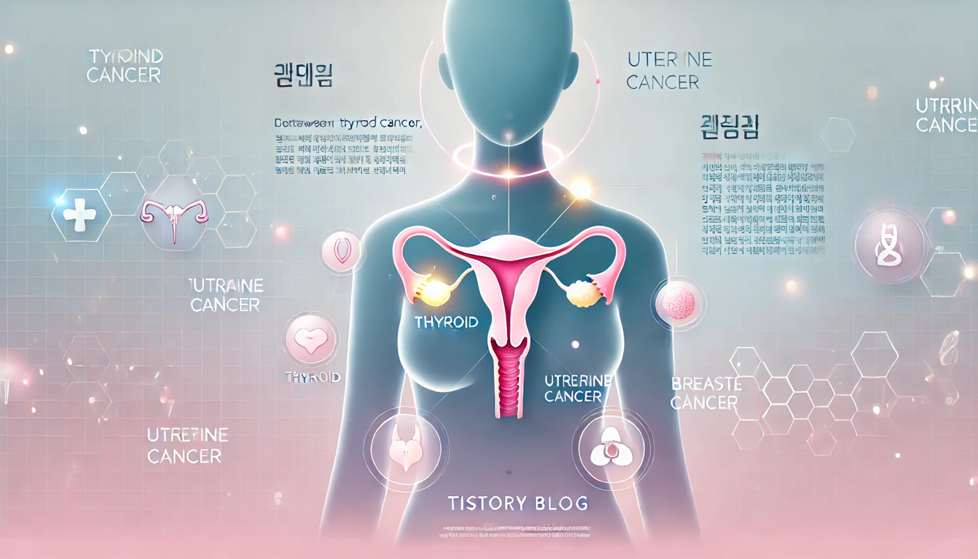 (갑상선암 유방암 자궁암)