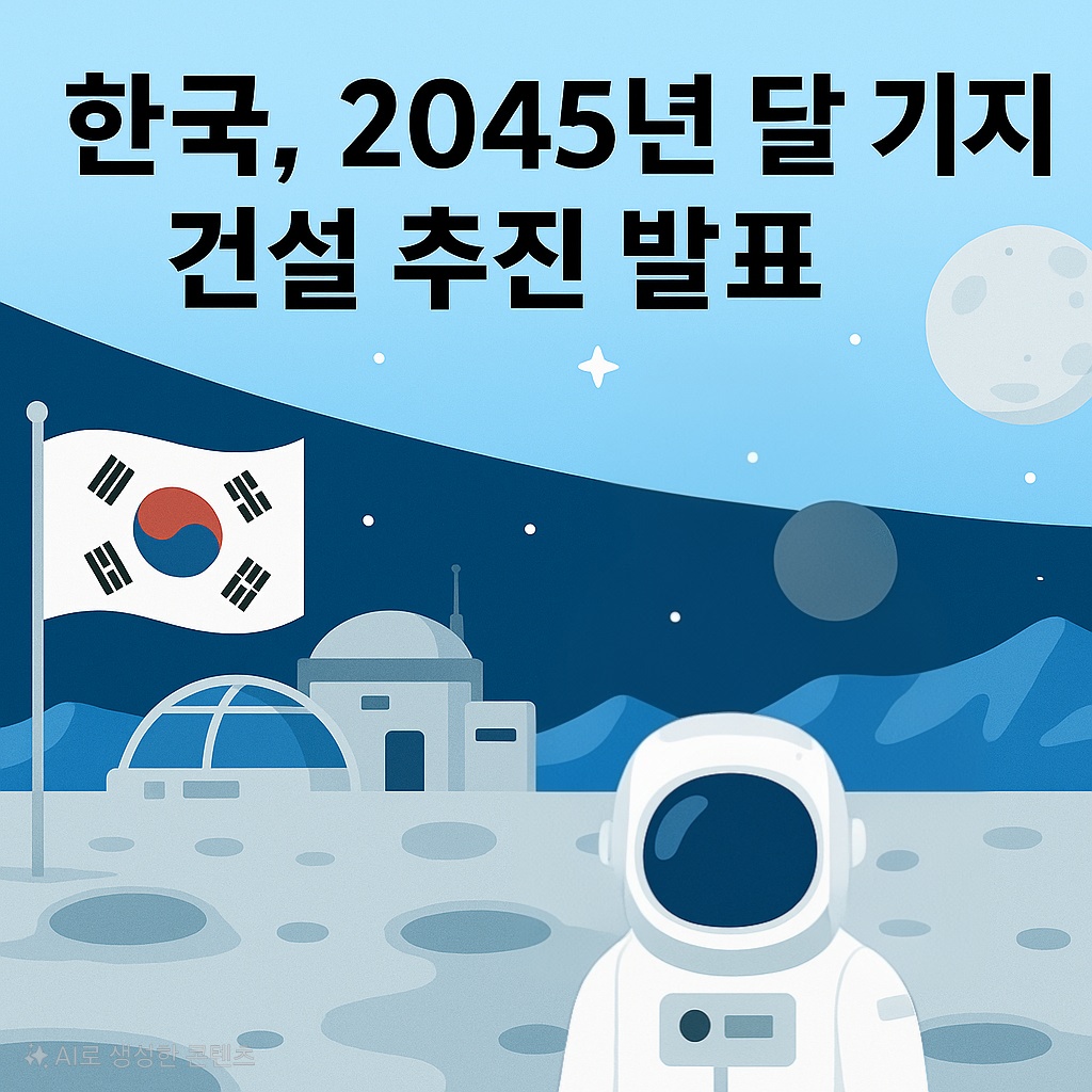 한국, 2045년 달 경제기지 건설 선언