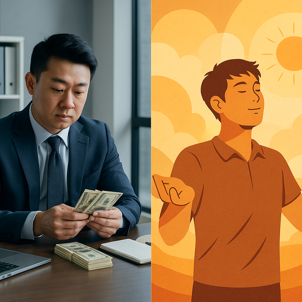 돈 많으면 여유도 많을까