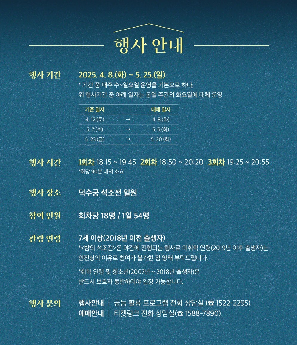 2025 덕수궁 밤의 석조전 예매