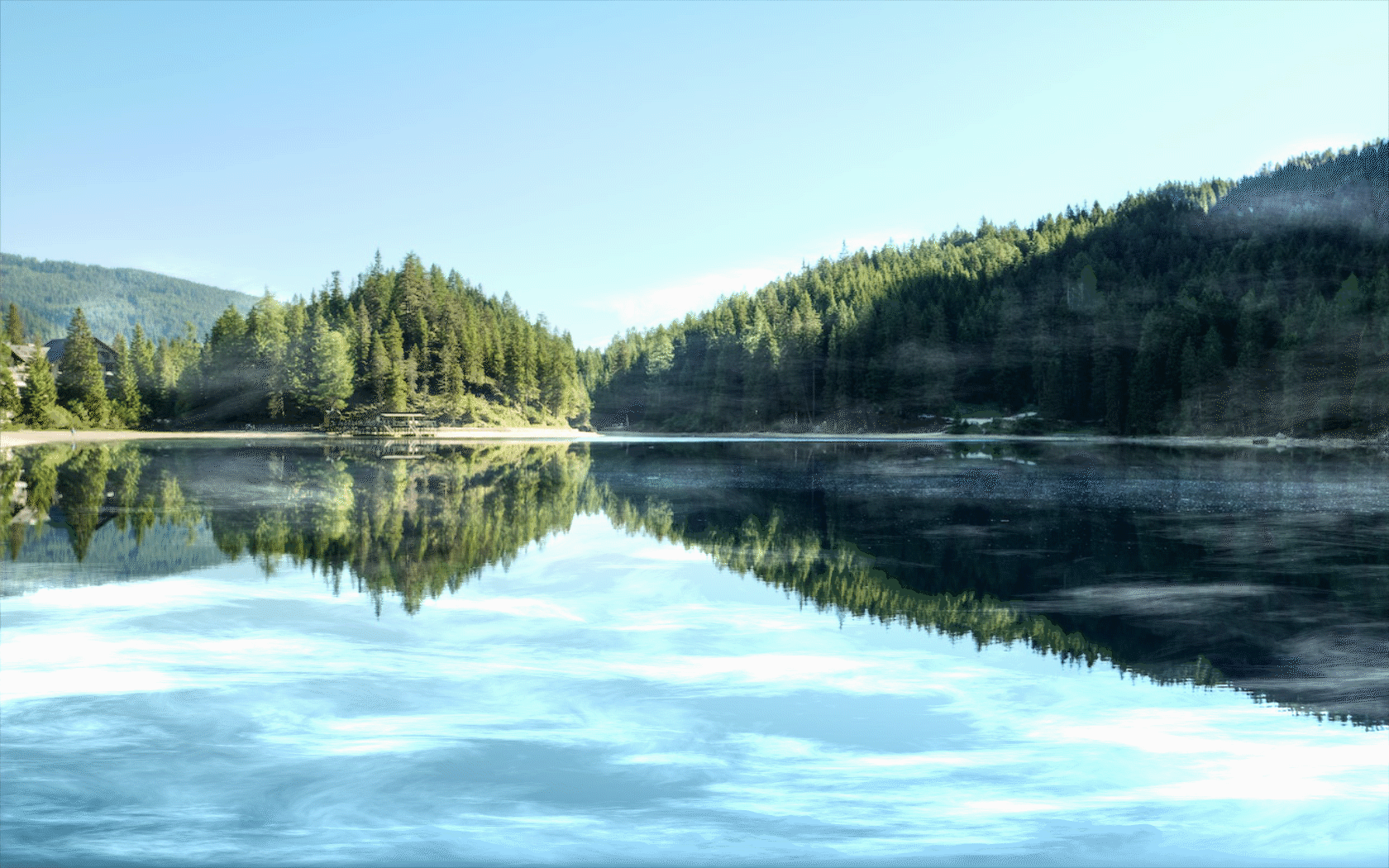 프렉탈노이즈(Fractal Noise)를 이용해 불규칙한 자연계인 안개를 만들었다