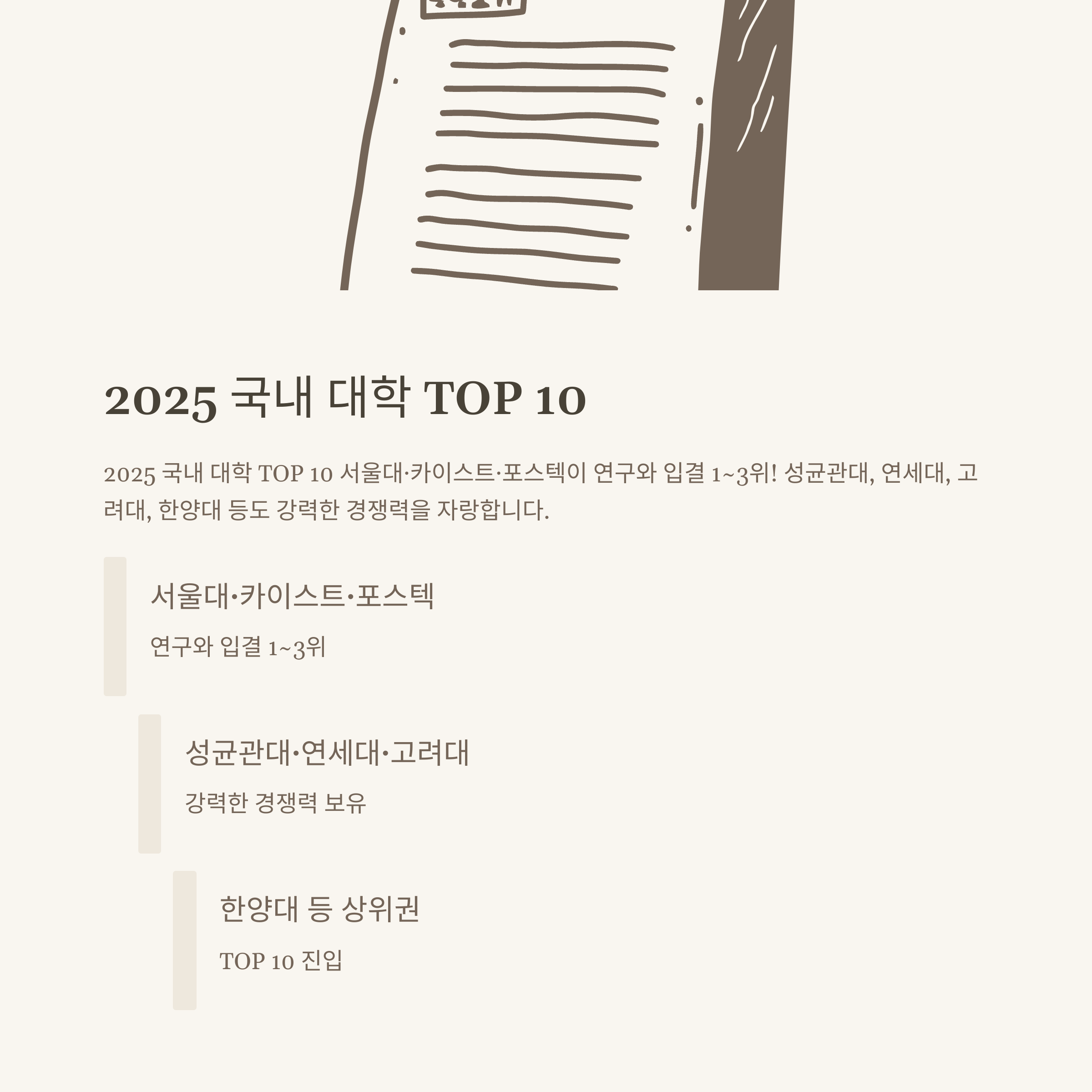 대학순위 2025 완전정리: 국내·세계·입결 순위부터 지원전략까지 한눈에2