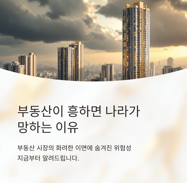 부동산이 흥하면 나라가 망하는 이유