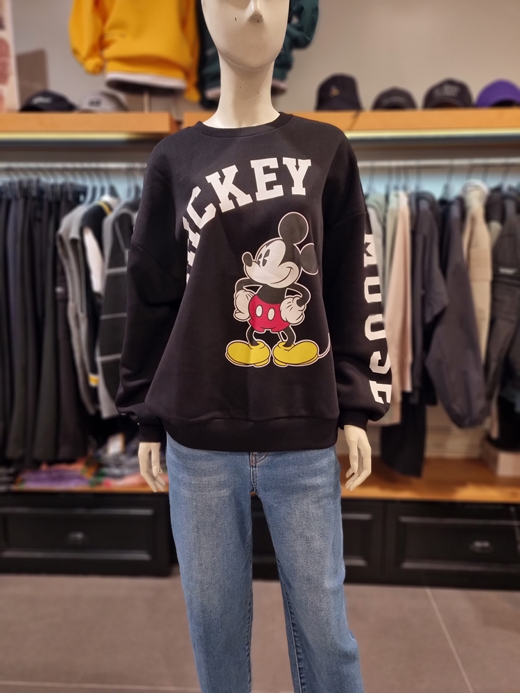 클라이드앤 여성 미키 마우스 맨투맨 FLDTS982F