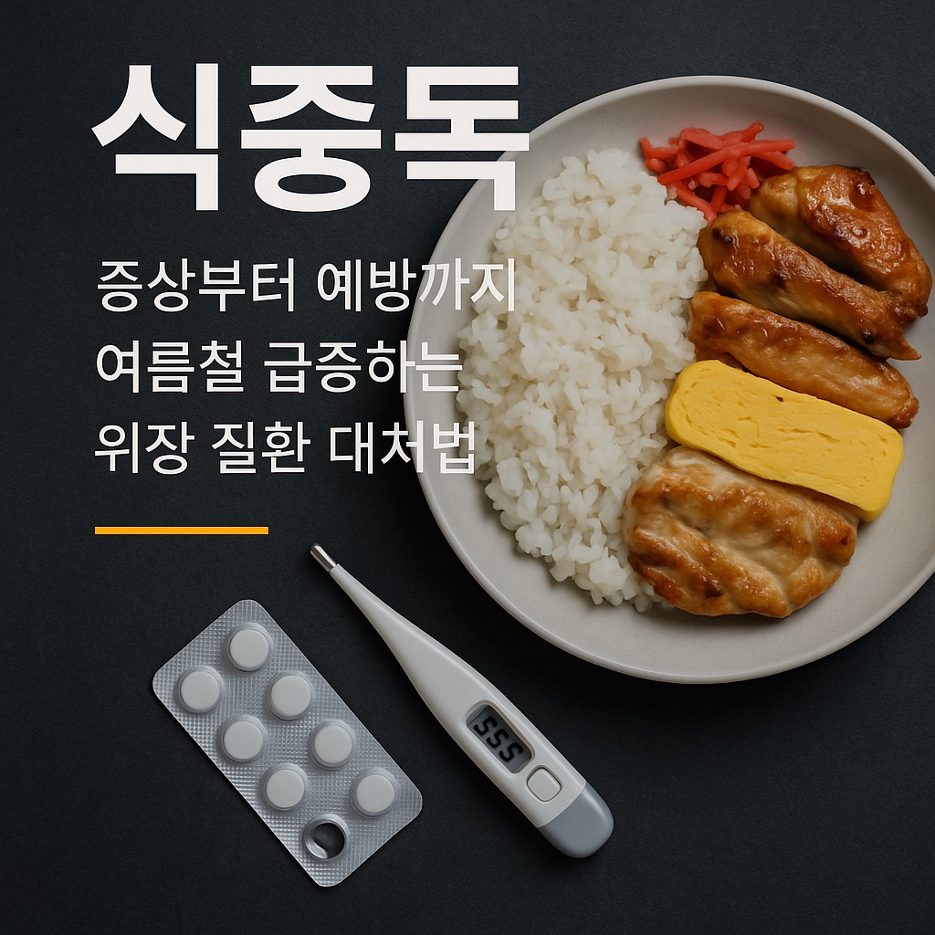 식중독 증상부터 예방까지 총정리｜여름철 급증하는 위장 질환 대처법