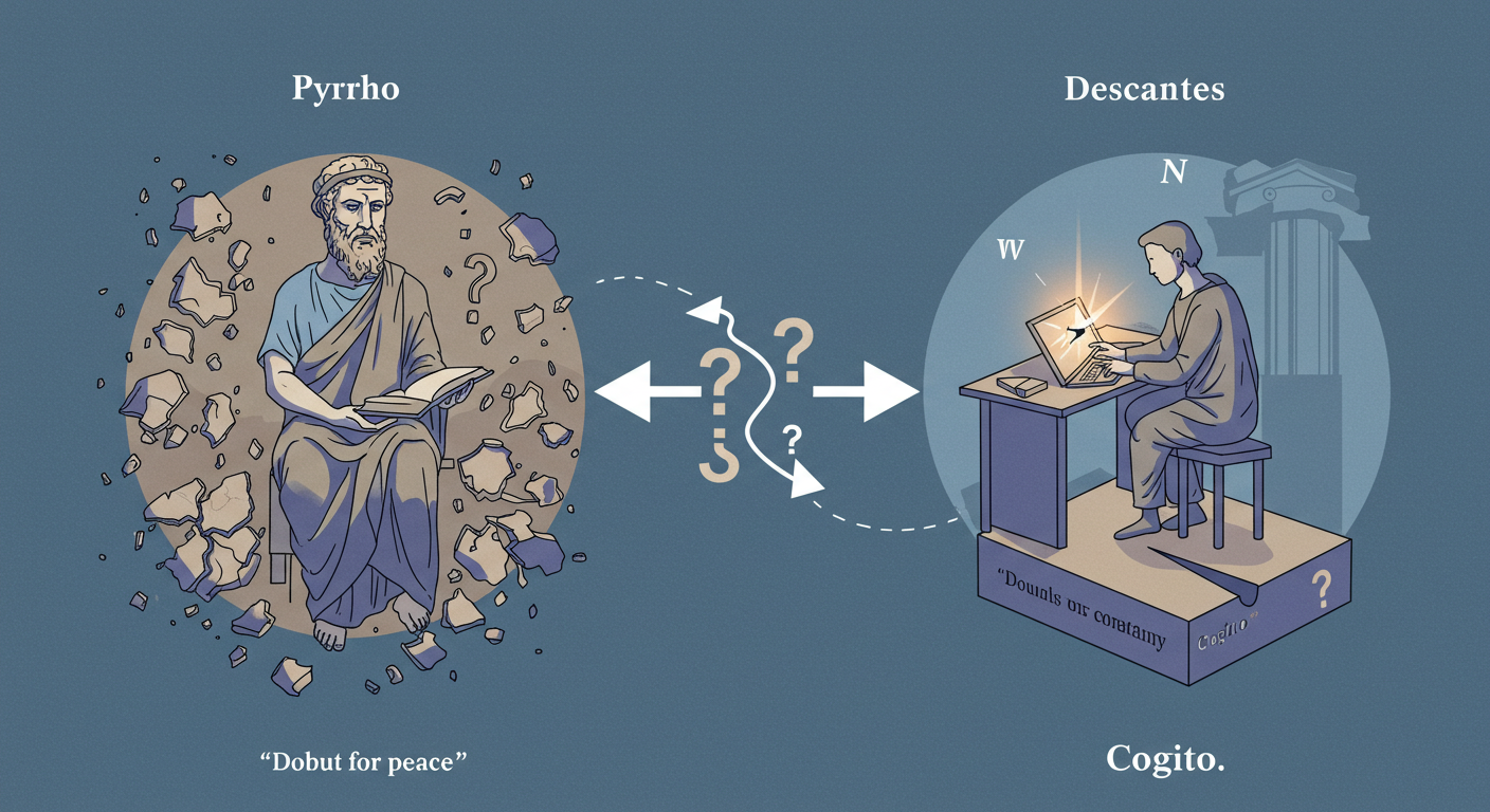 고대 회의주의와 근대 철학: '의심'의 역할이 바뀐 이유