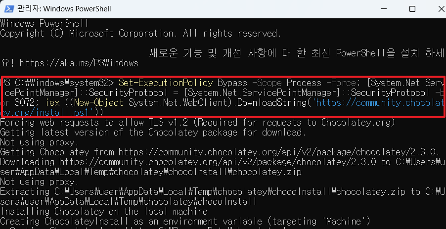 Set-ExecutionPolicy Chocolatey