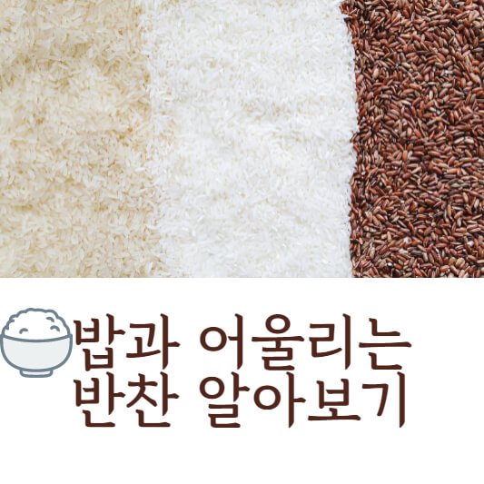 밥과어울리는반찬