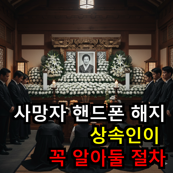 사망자 핸드폰 해지