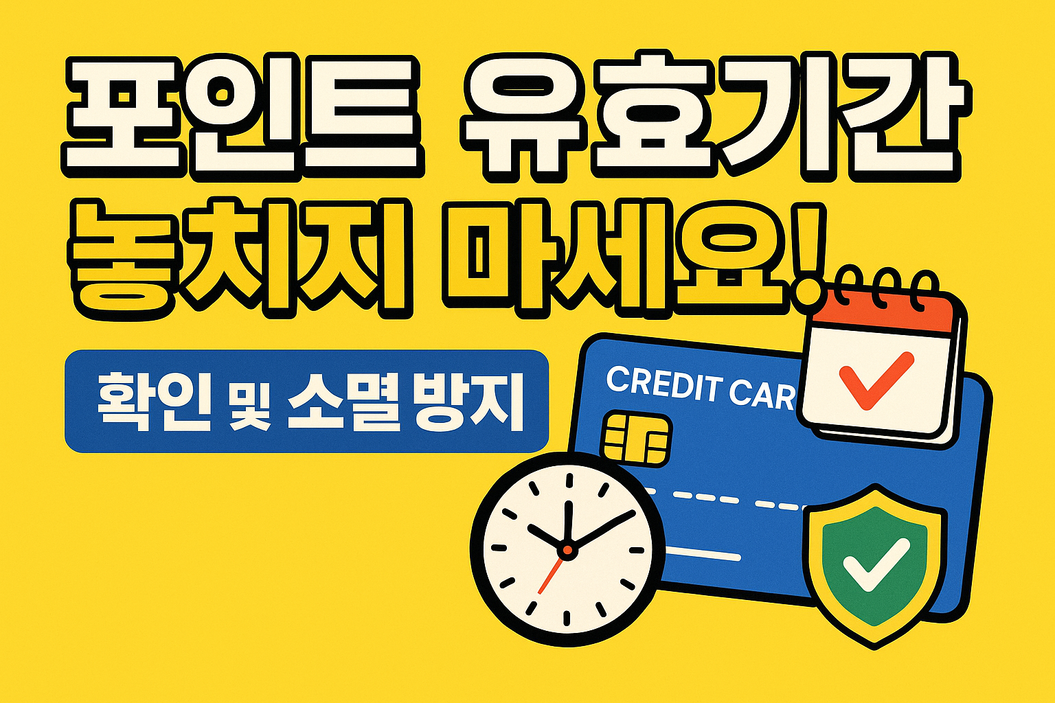 신용카드 포인트 유효기간 확인 및 소멸 방지법