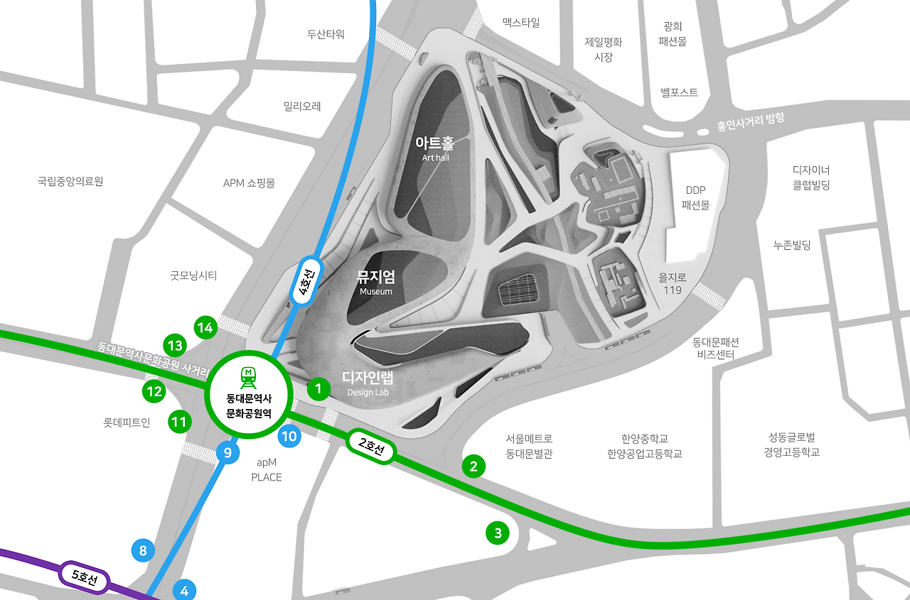 DDP 주차장 지도