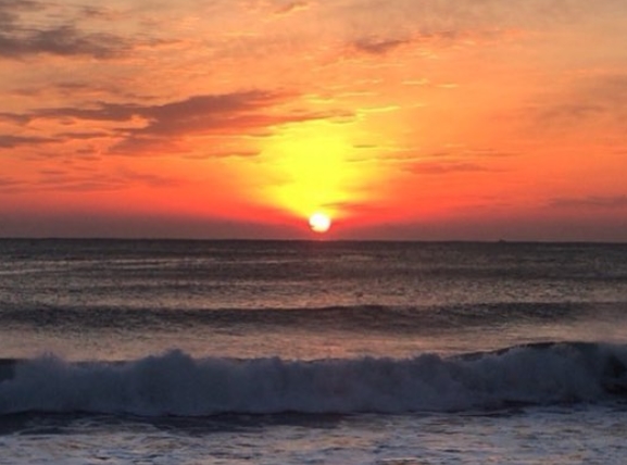 영덕 일출 장면