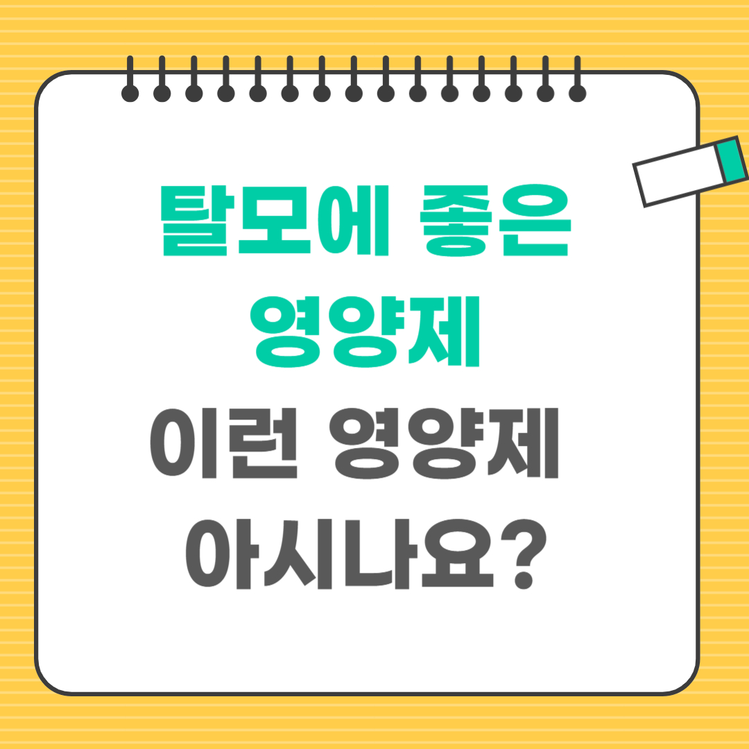 탈모에 좋은 영양제