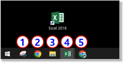 윈도우키 + 숫자키에서 &quot;숫자&quot; 기준