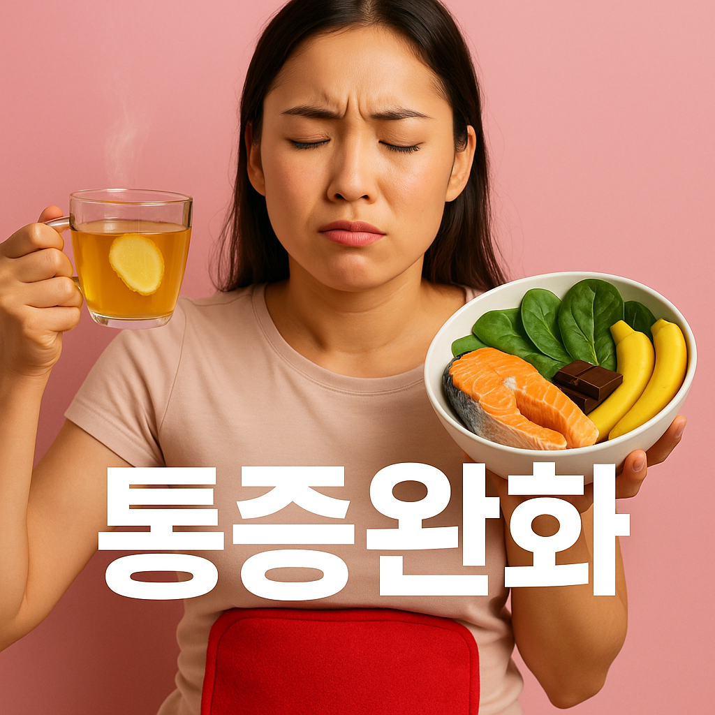 생리통 심할 때 먹으면 좋은 음식? 통증 완화 식단 완벽 가이드