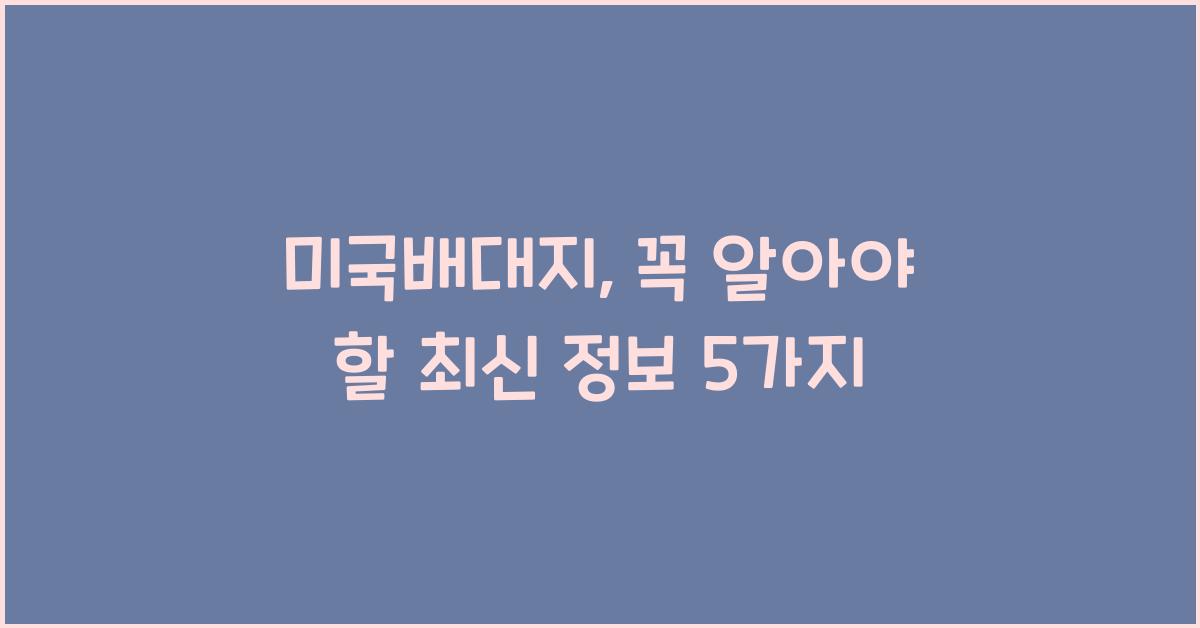 미국배대지