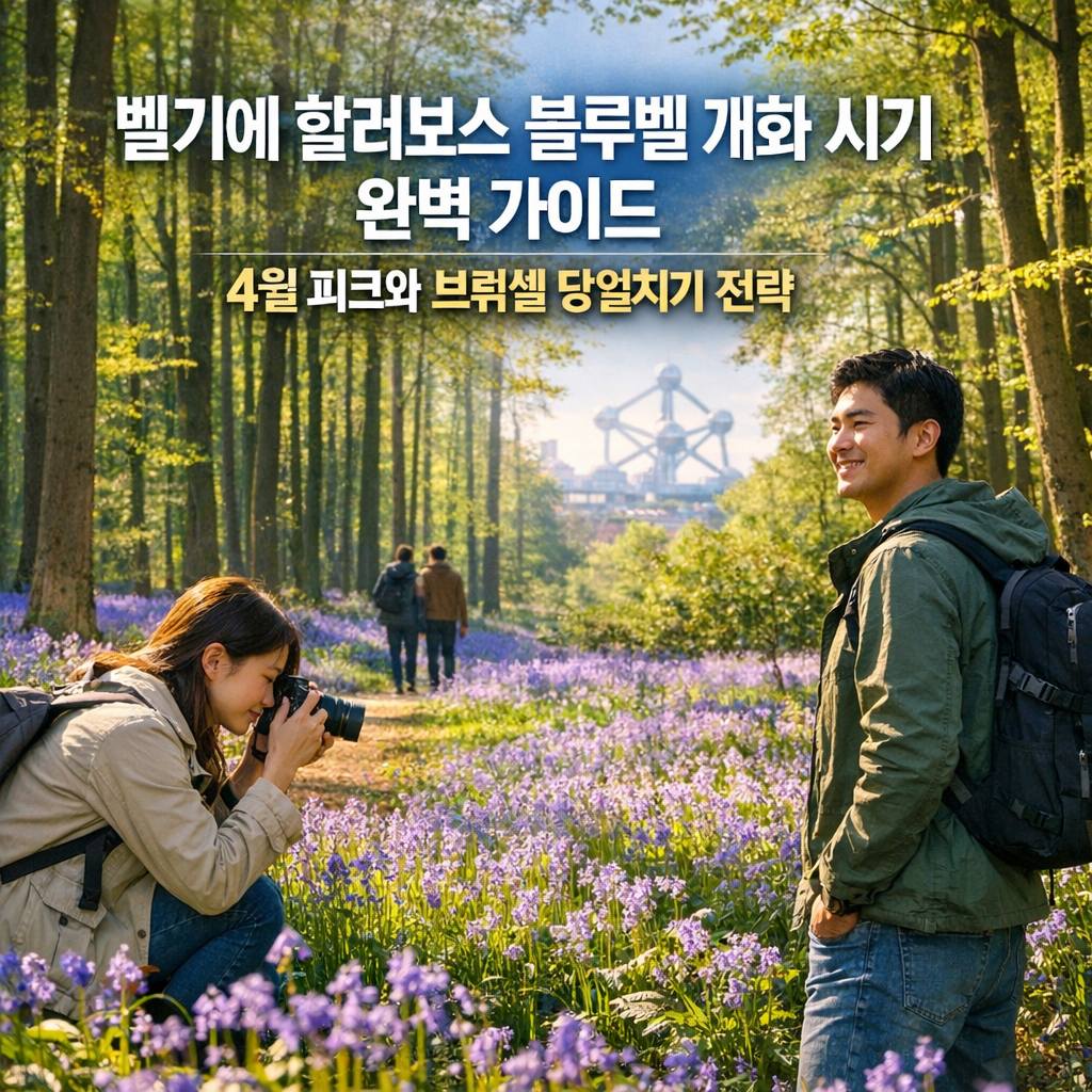 벨기에 할러보스 블루벨 개화 시기 완벽 가이드 4월 피크와 브뤼셀 당일치기 전략