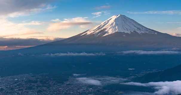 일본을 대표하는 후지산 전경