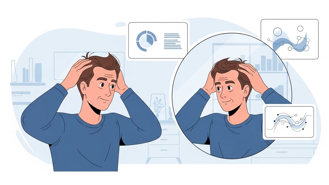 남성형 탈모 치료제 임상 성공 소식 관련 이미지