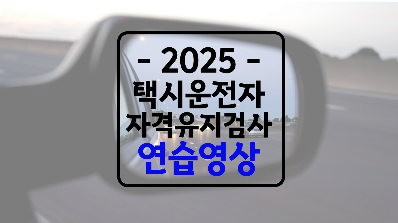 택시 자격유지검사 연습영상