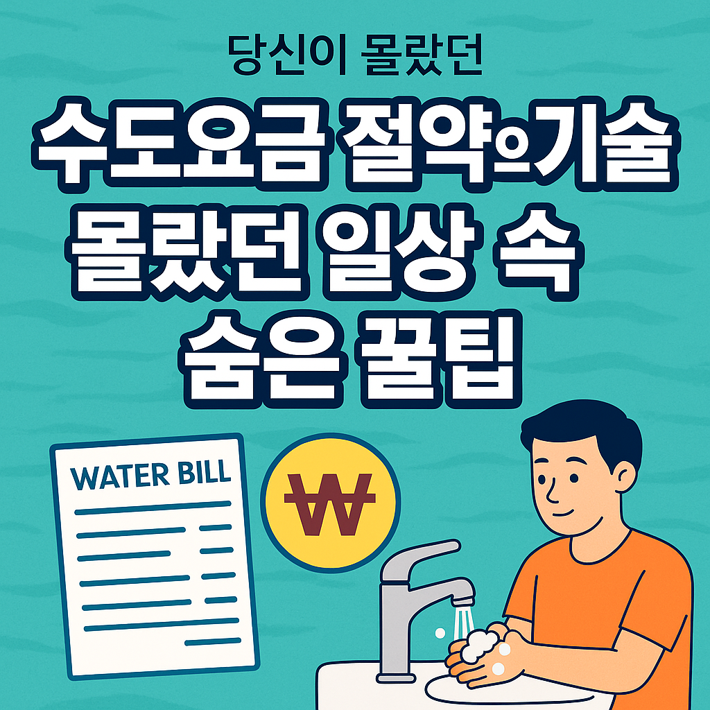 당신이 몰랐던 일상 속 절수 팁