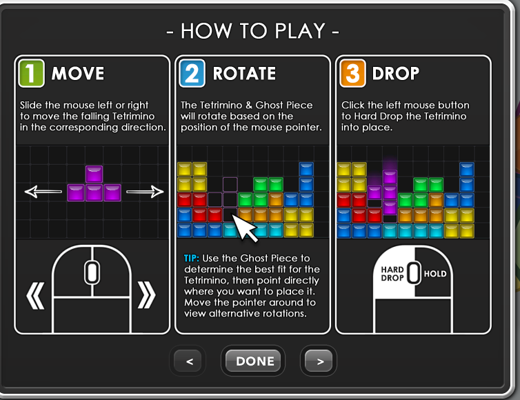 테트리스 게임 방법