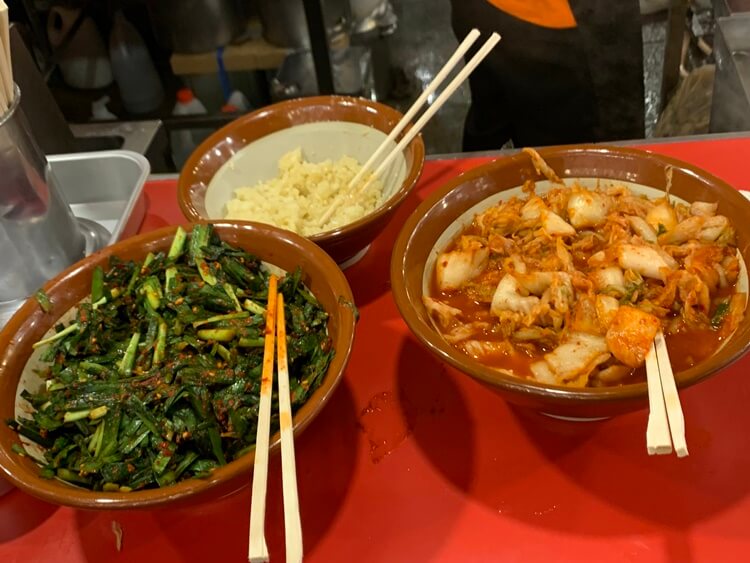 마늘, 부추, 김치