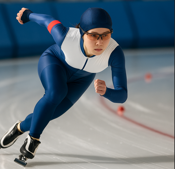 스피드 스케이팅 경기 이미지