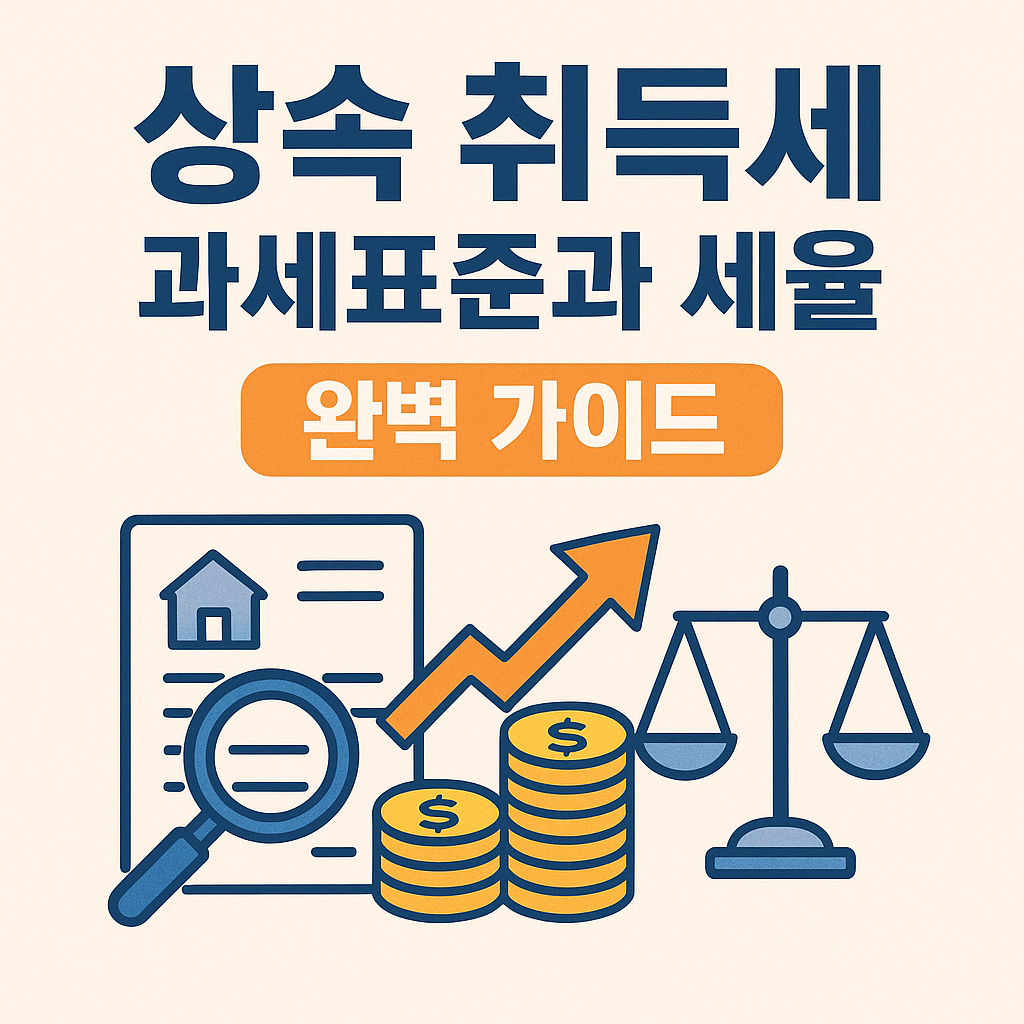 상속 취득세 과세표준과 세율 완벽가이드 : 상속인 vs 상속인 외의 자 차이 분석