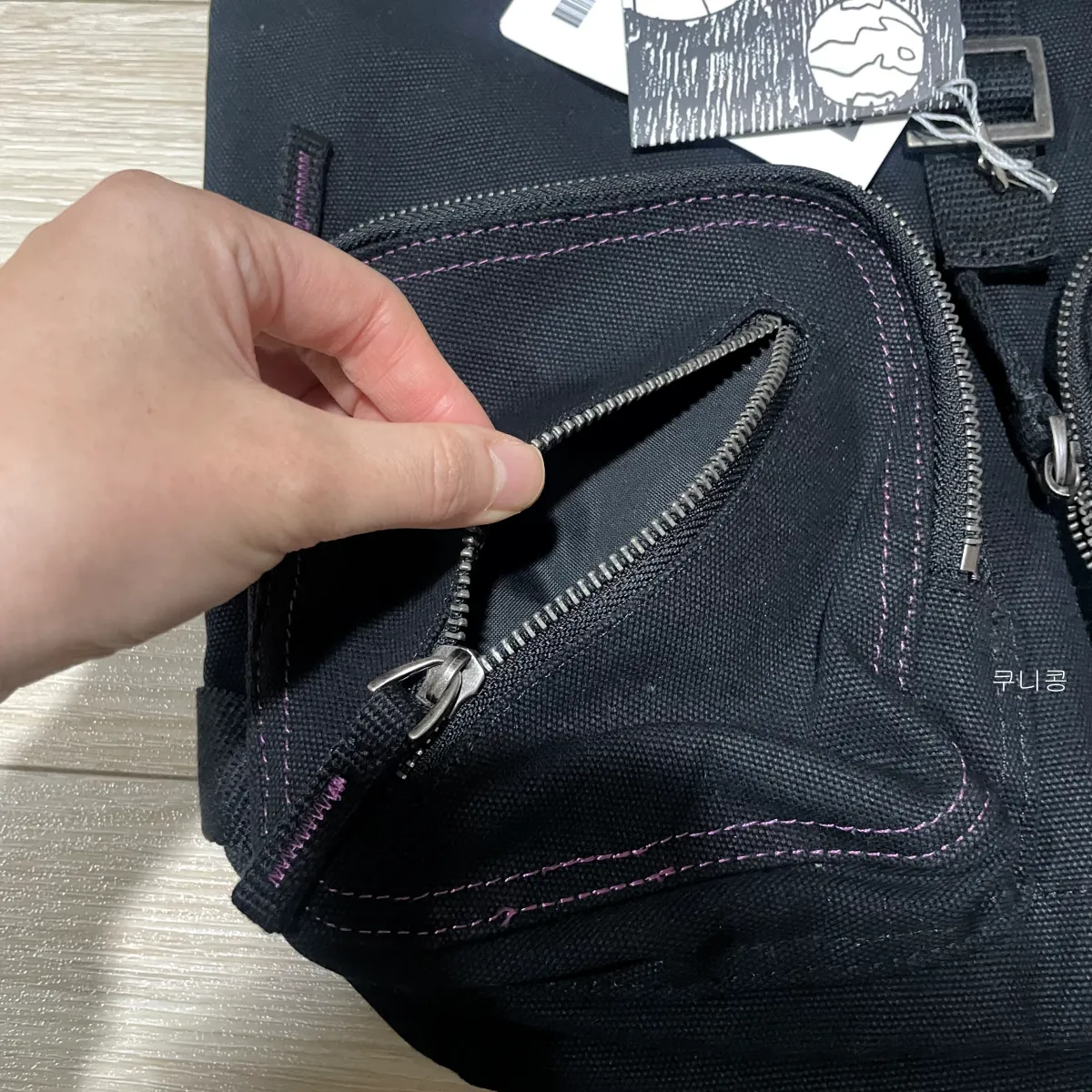 가볍고-데일리로-사용하기-좋은-가방-팀코믹스-빈티지-스트링-백팩-후기