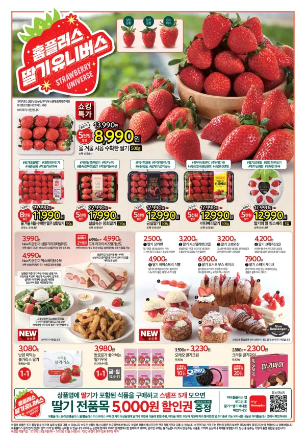 홈플러스-전단지-딸기-유니버스