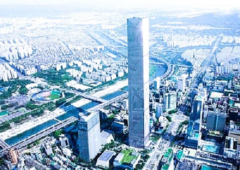 기존 계획의 GBC프로젝트 105층 빌딩 조감도