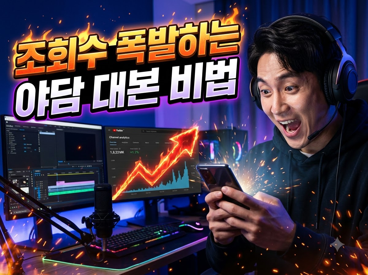 alt="조회수 폭발하는 야담 숏폼 비법 썸네일 이미지"