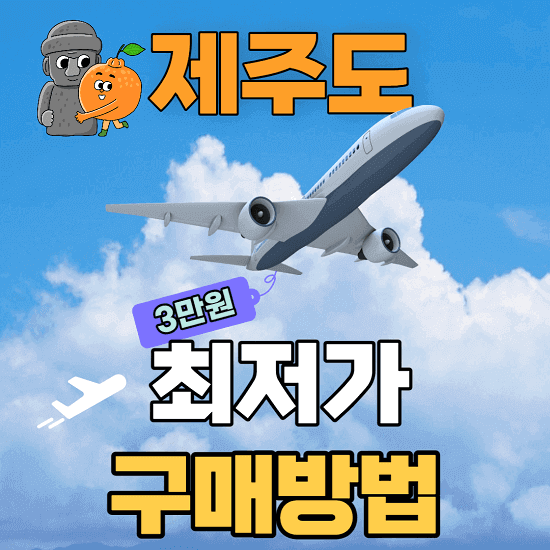 제주도 비행기표 가격 최저가 3만원 특가 싸게 사는법
