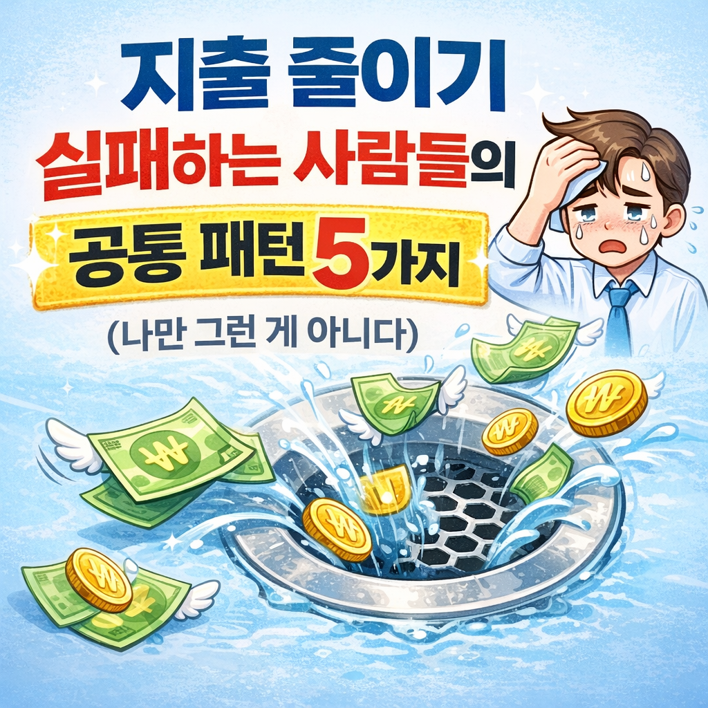 지출줄이기,절약실패,소비습관,돈관리,짠테크,생활비절약,연말연초절약,지출관리,가계부,소비패턴
지출 줄이기 실패하는 사람들의 공통 패턴 5가지 (나만 그런 게 아니다)