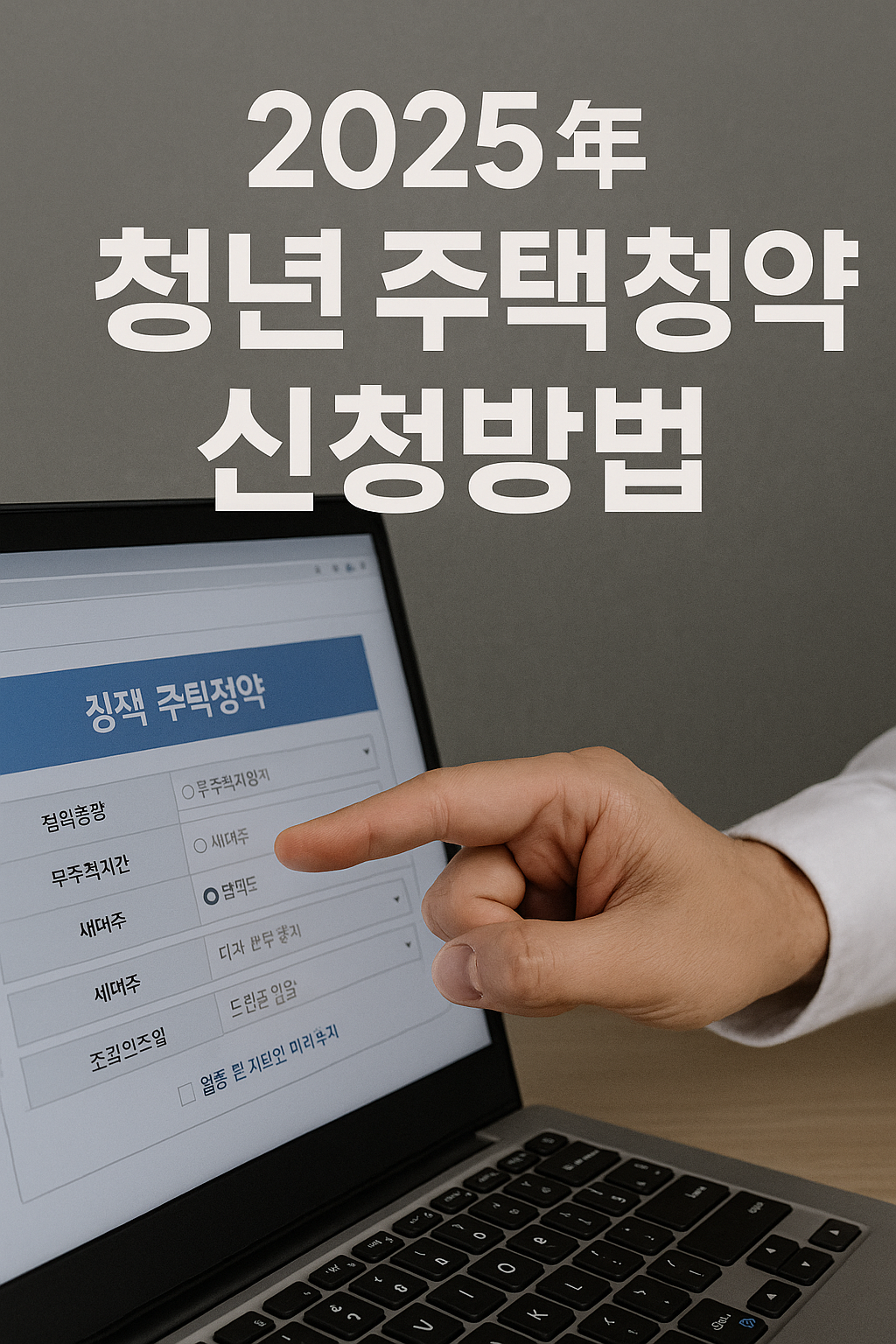 2025청년주택청약신청방법