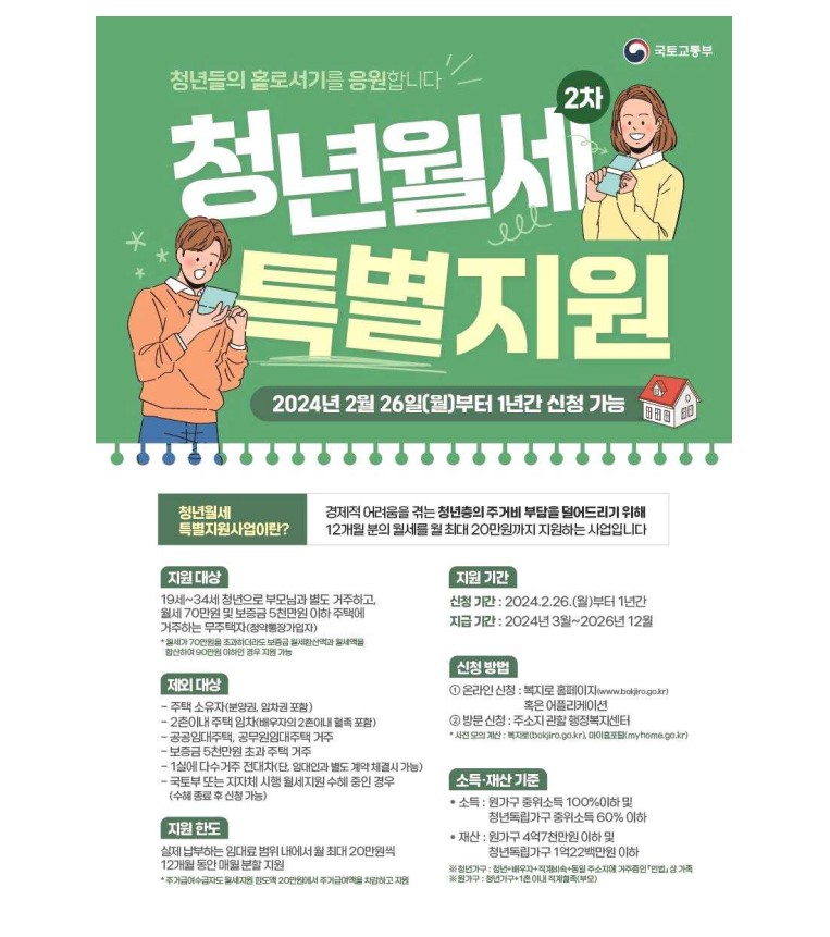 2025 청년월세 지원금 관련 사진