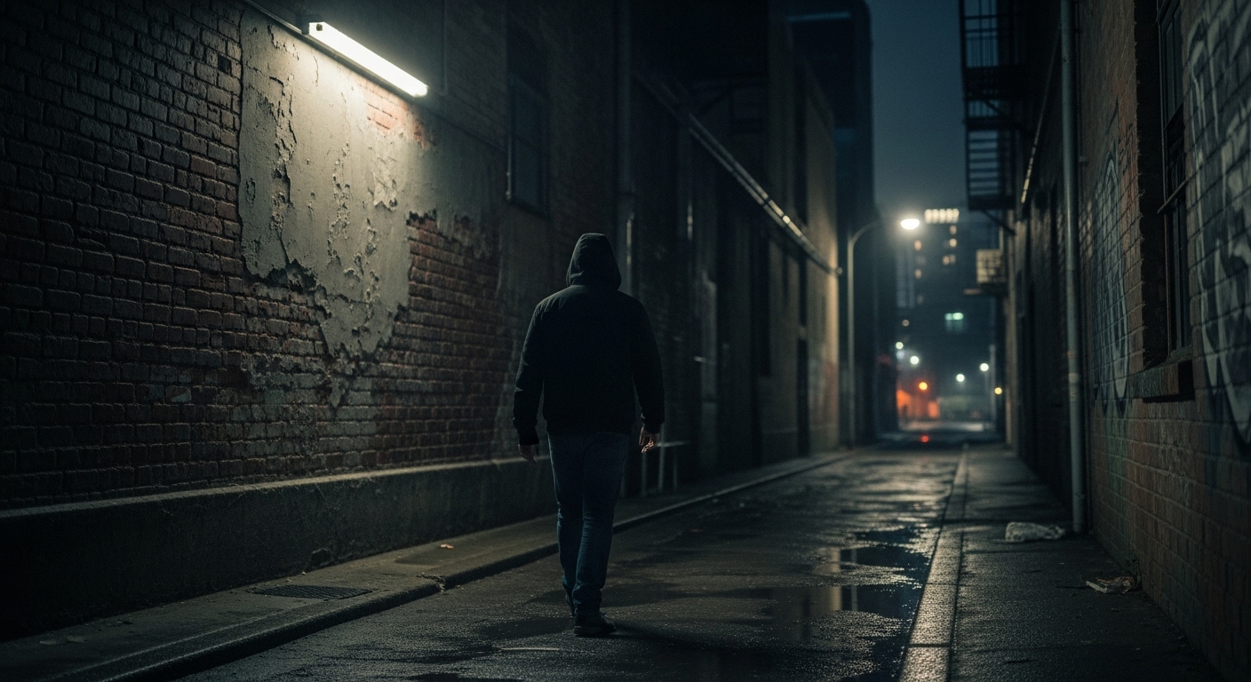 밤늦은 시간에는 인적이 드문 곳 이미지