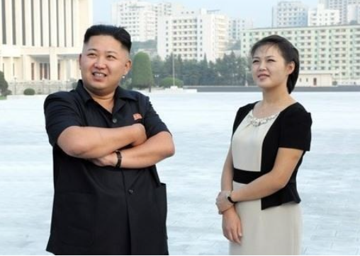 김정은과 리설주의 모습