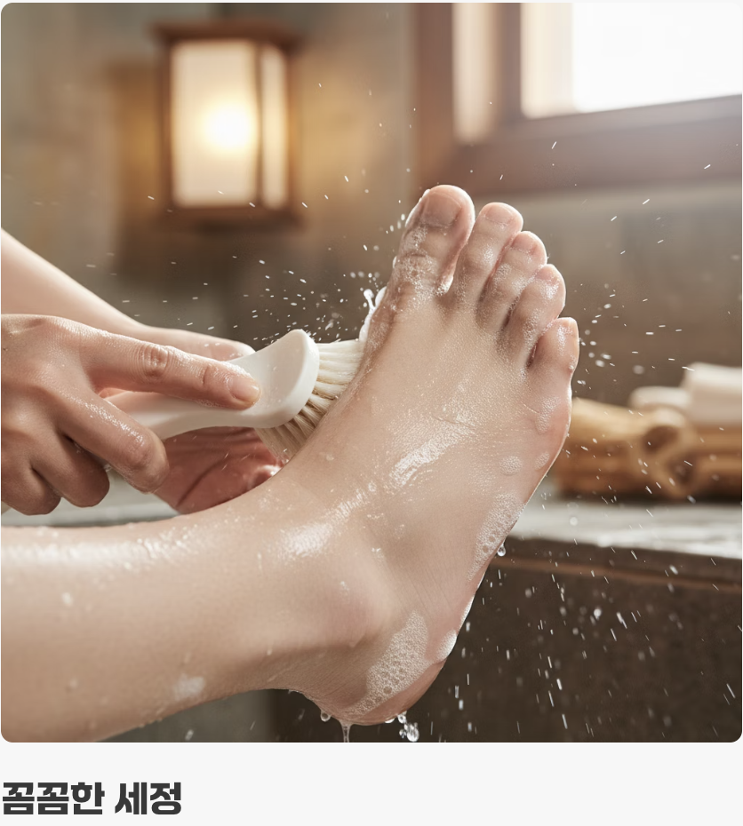 씻는 것부터 달라져야 합니다
