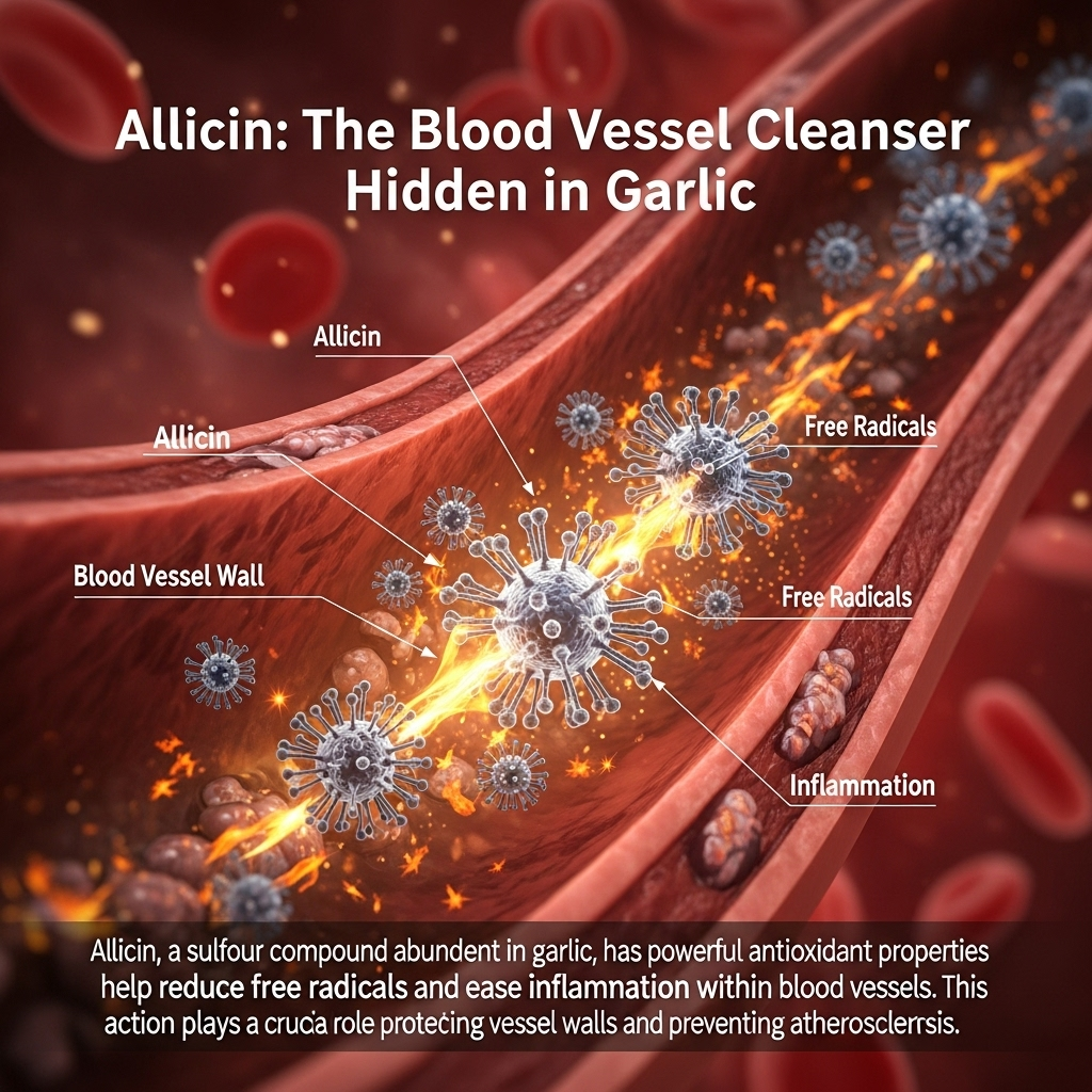알리신: 마늘 속 혈관 청소부의 정체