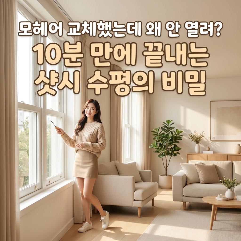 강원도 전원주택 샷시 수평 조절 40평대 거실 통창 10분 만에 부활! 15만 원 아끼는 셀프 수리 비법